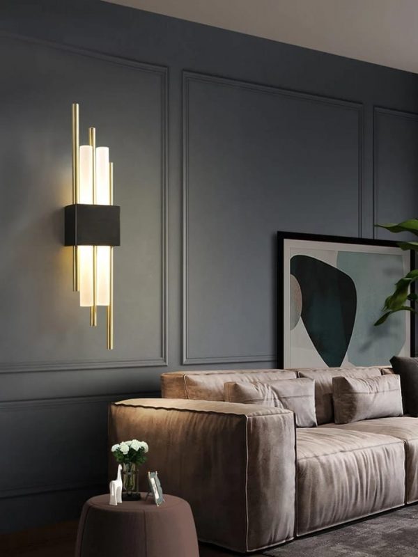 Modern Stylish LED Black Hallway Wall Lamp