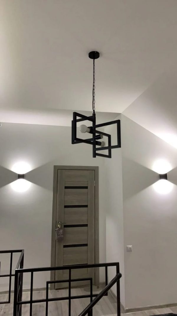 Retro Hanging Tetra Frame Light