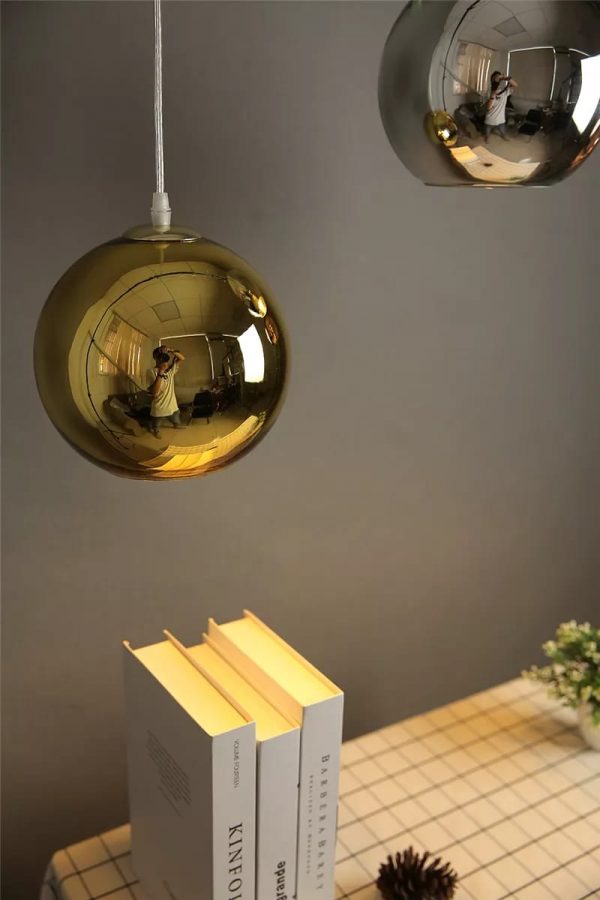 Modern Electroplating Glass Ball Pendant