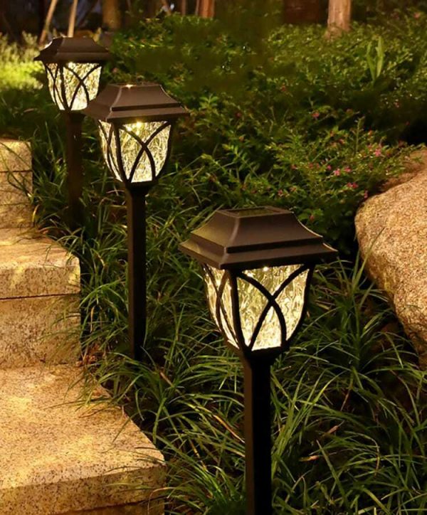 4 pcs Solar Skewer Pathway lights I