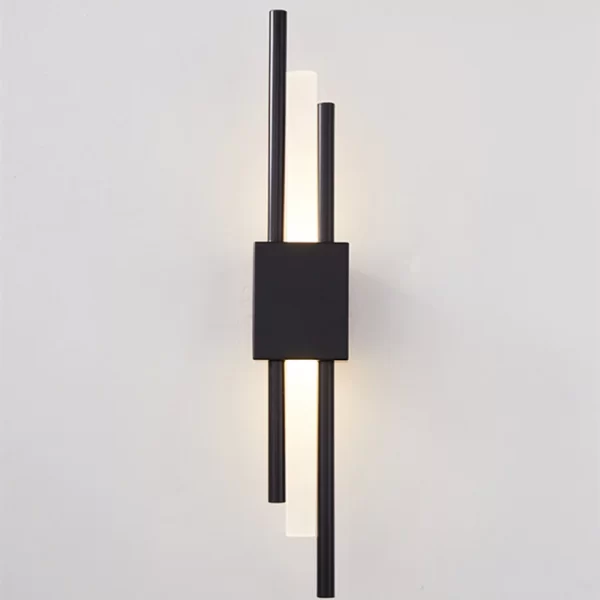 Modern Elegant Black Tubes LED Wall Lamp