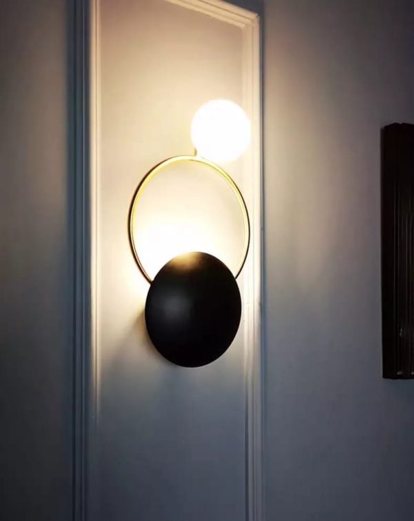 Modern Nordic golden ring wall mounted Lamp