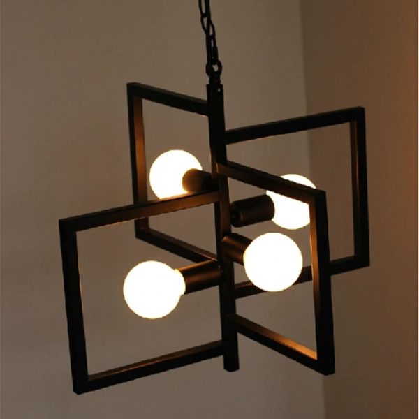 Retro Hanging Tetra Frame Light